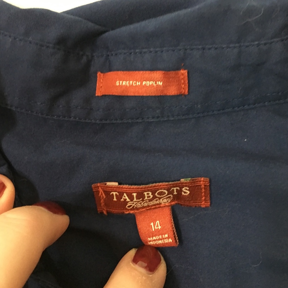 Royal blue button down - Picture 3 of 3